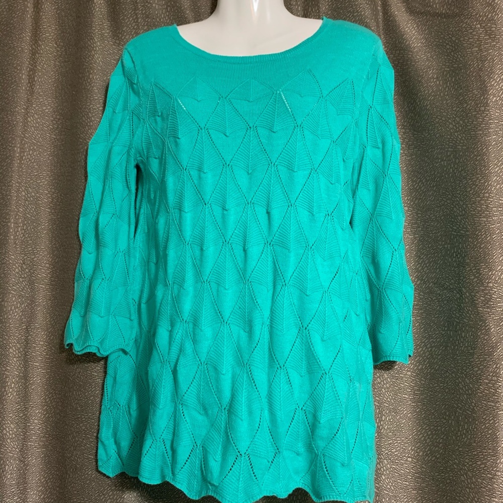 EST 1946 Lightweight teal Small sweater